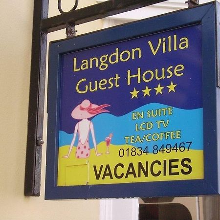 Langdon Villa Guest House Tenby Kültér fotó